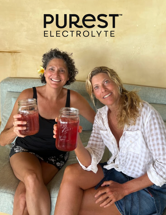 Pam and Shari, the co-founders, drink their Purest Electrolyte