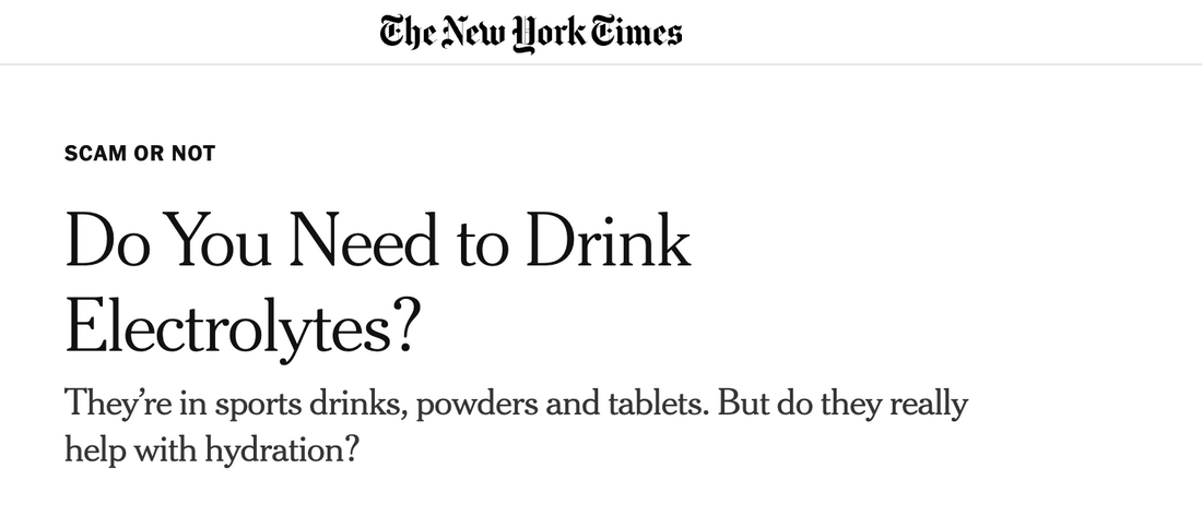 When Electrolytes Actually Matter (And When They Don't)