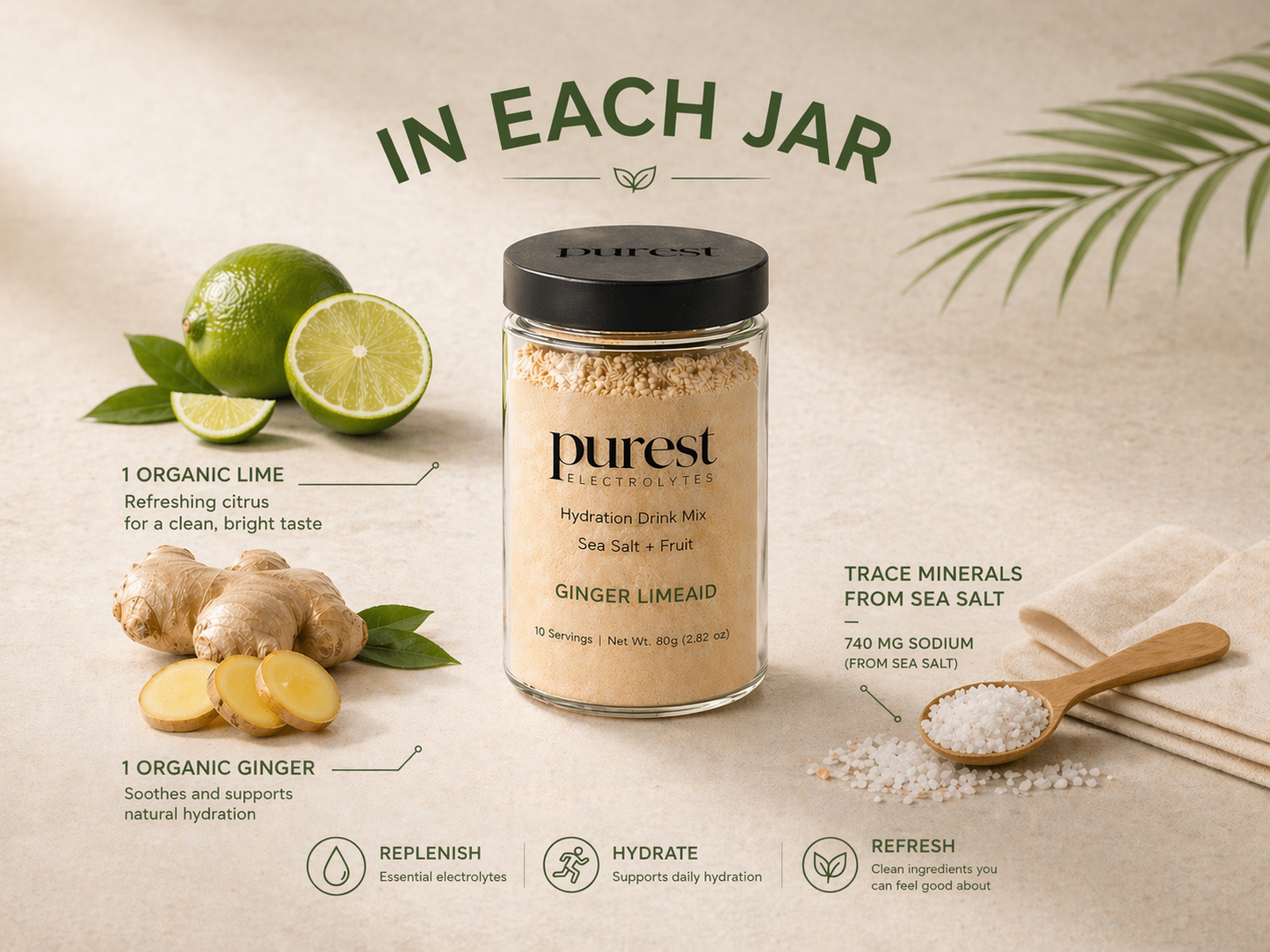 10 Servings Ginger LimeAid