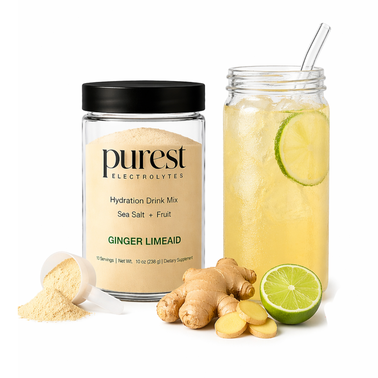 10 Servings Ginger LimeAid